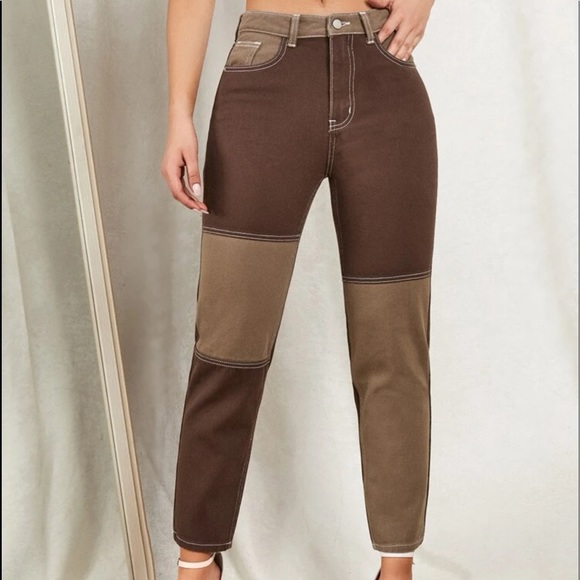 Color Block Jeans - Picture 4 of 5